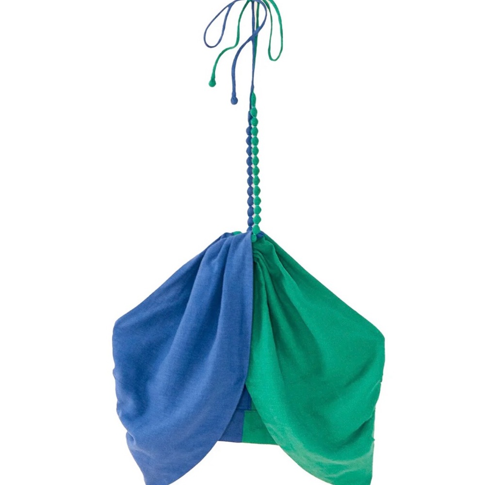 Farm Rio NWT blue and green crop top